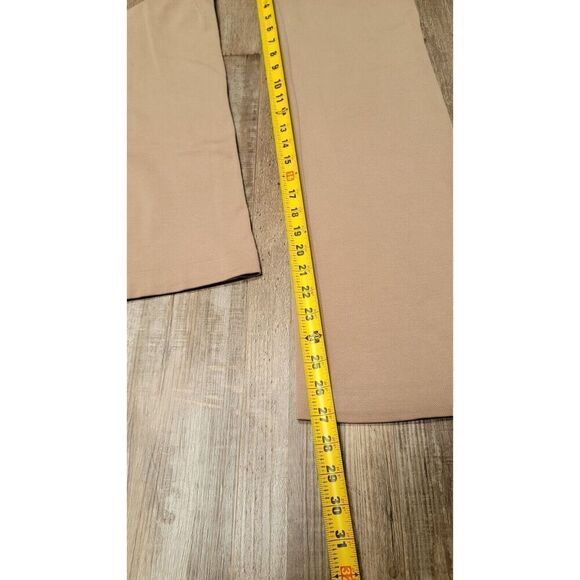 Betabrand Pants Women Small Petite Tan Bootcut Mid Rise Stretch Flare Dress - Picture 9 of 9